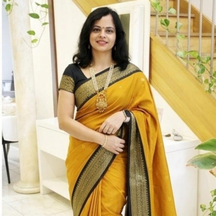 Mannar Semi Silk Saree –  Mustard Yellow with Black & Gold Zari Border